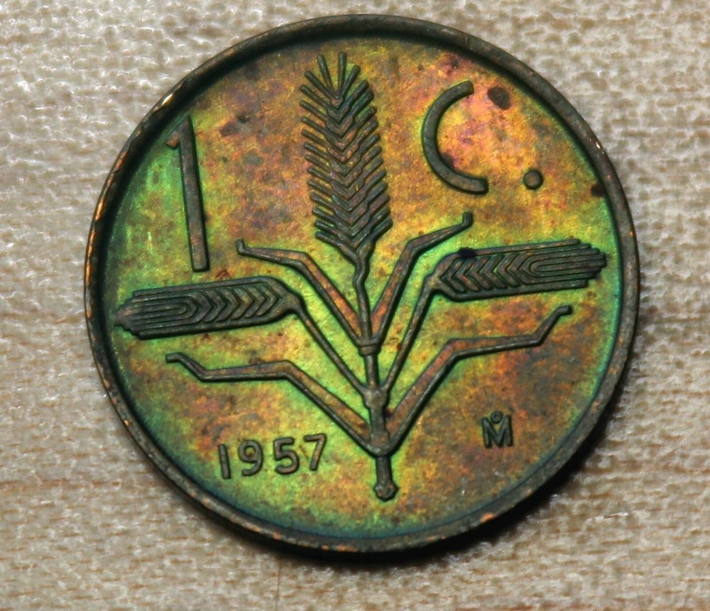 1957 Mexico 1 Centavo