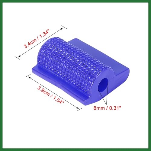 2pcs Universal Blue Gear Shift Shifter Case Boot Protector Cover Rubber Pad