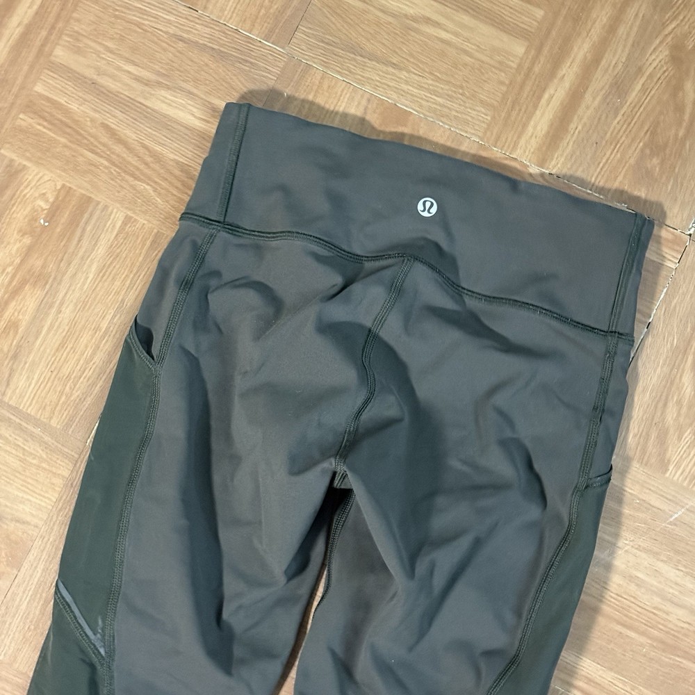 Lululemon Miles Ahead Tight Dark Olive size 4