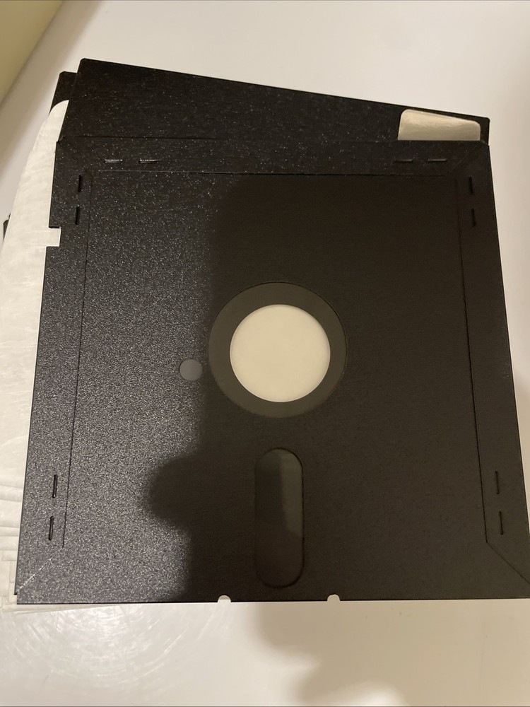 Vintage Tandy Floppy Disk Storage Case W/ 30 Disks Blanks 80’s Retro Computing
