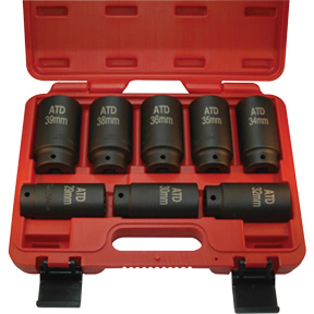 8 Pc. 12 Point Axle/Spindle Nut Socket Set ATD-8628 Brand New!