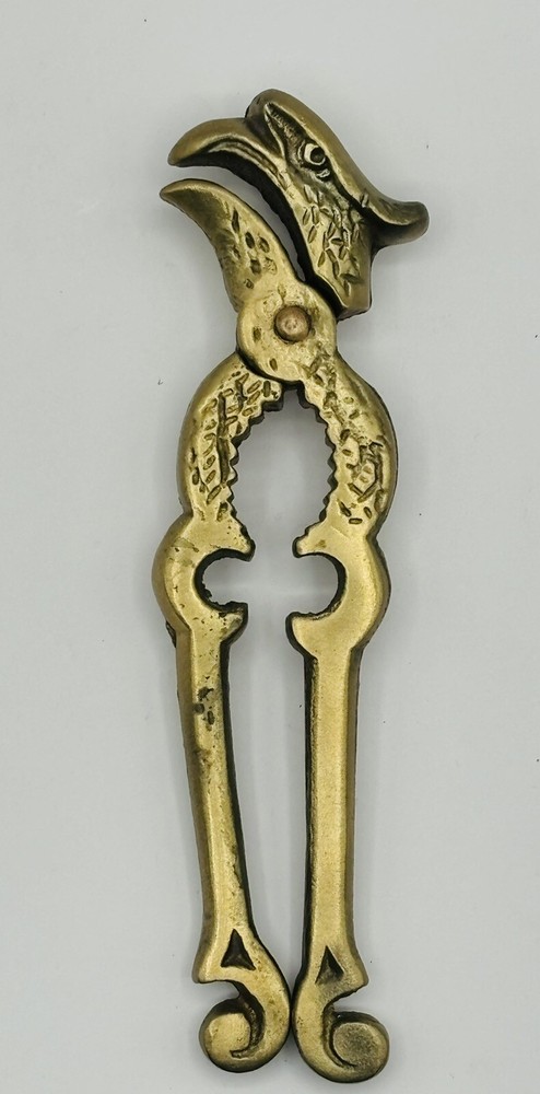 ANTIQUE FEDERAL EAGLE - NUT/SEAFOOD CRACKER SOLID BRASS NUTCRACKER RARE