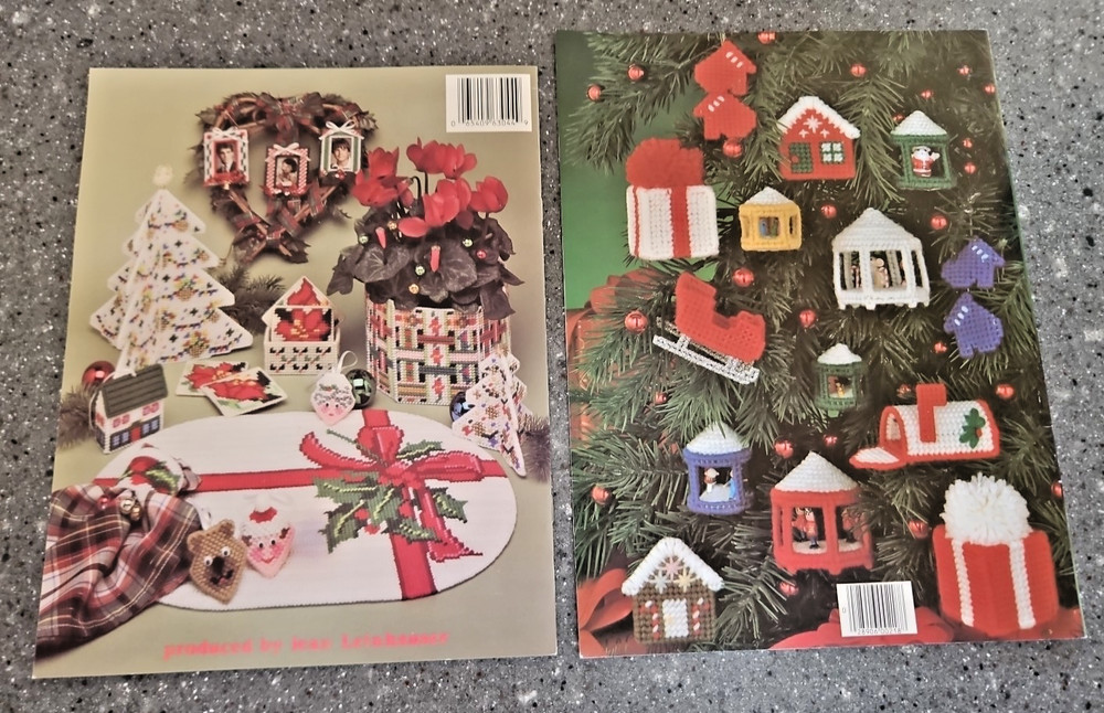 Christmas Collection Plastic Canvas Patterns Village Train Snowman Angel Bundle