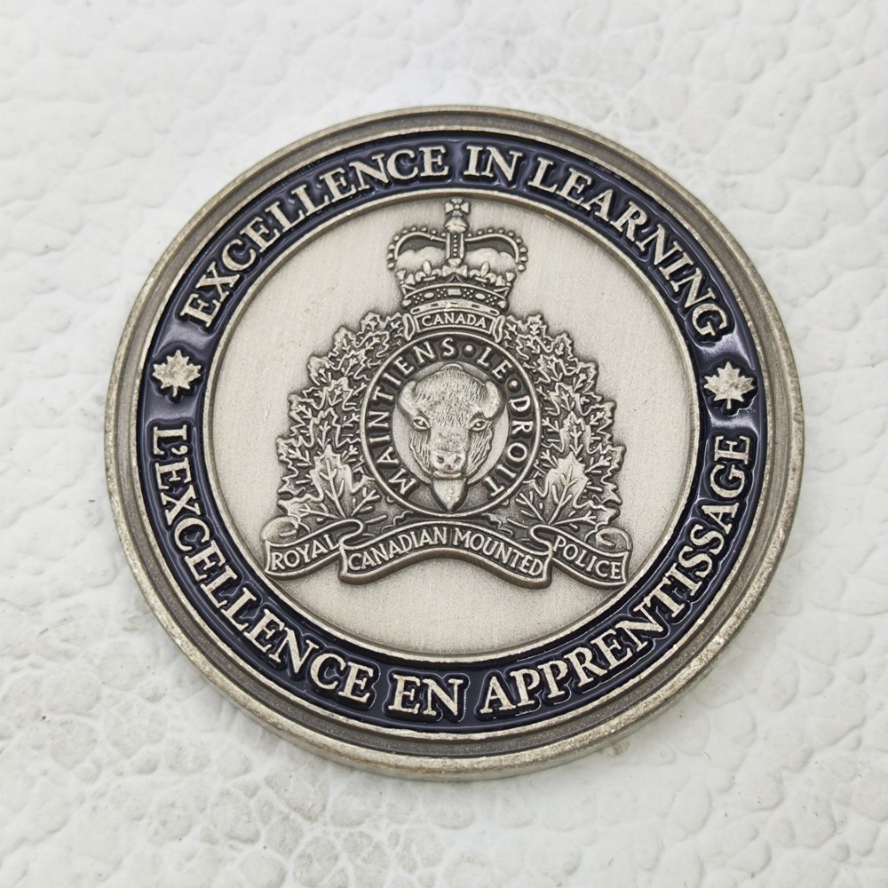 RCMP E Division PRTC Training Challenge Coin - Excellence in Learning #1