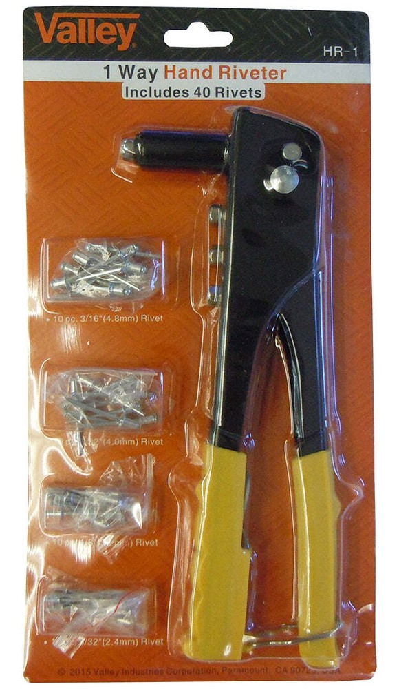 Hand Riveter with 40 Rivets 1 way 90 Degree