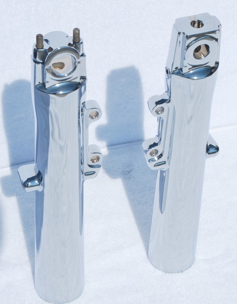 Harley Electra Glide Classic FLHTC 00-13 Chrome Lower Slider Fork Legs Outright