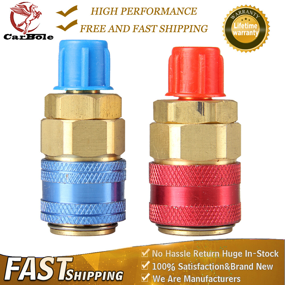 AC Conversion Quick Manifold Connector Adapter High Low Gauge Straight Coupler