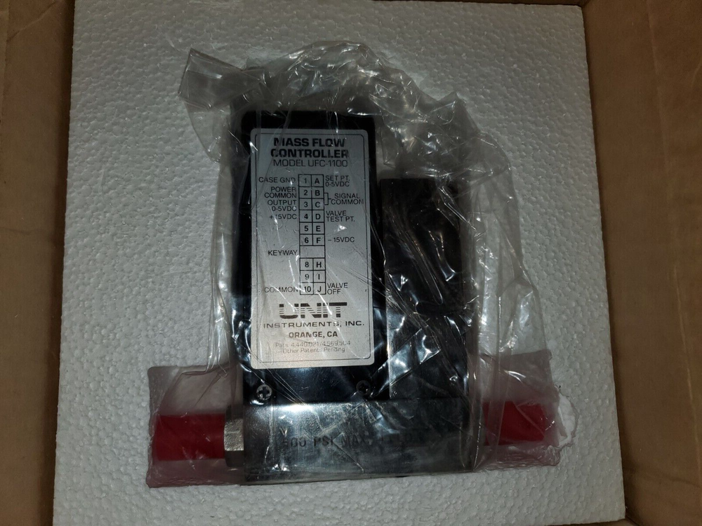 (New) UFC-1100 Unit Instruments Nitrogen Gas, 20 SCCM, Mass Flow Controller