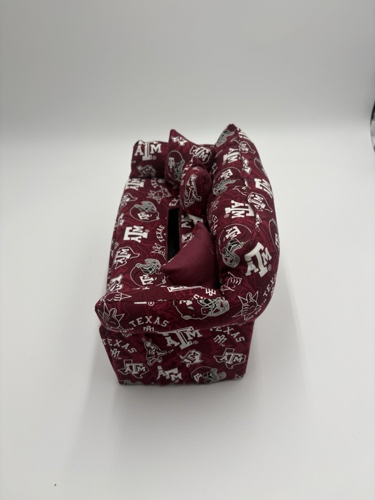 Texas A&M Aggies Tissue Box Cover Sofa