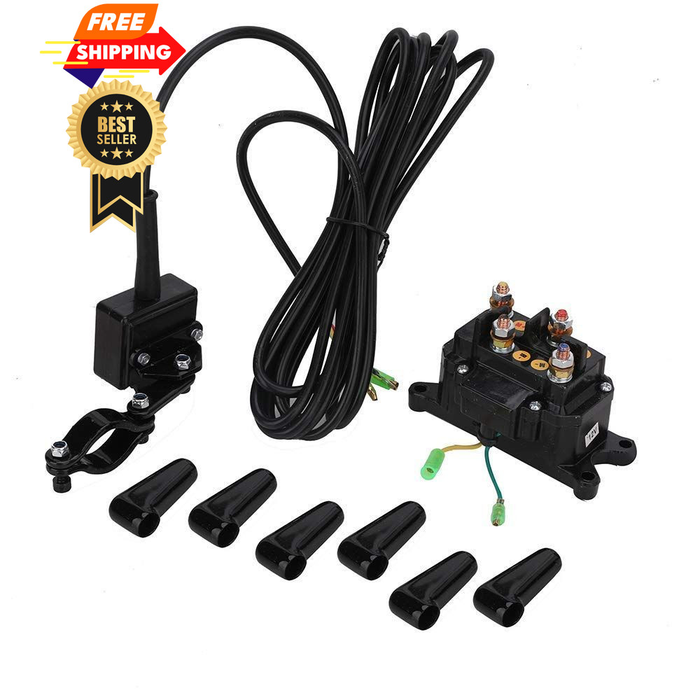 12V 250A Winch Solenoid Relay Contactor & Rocker & Switch