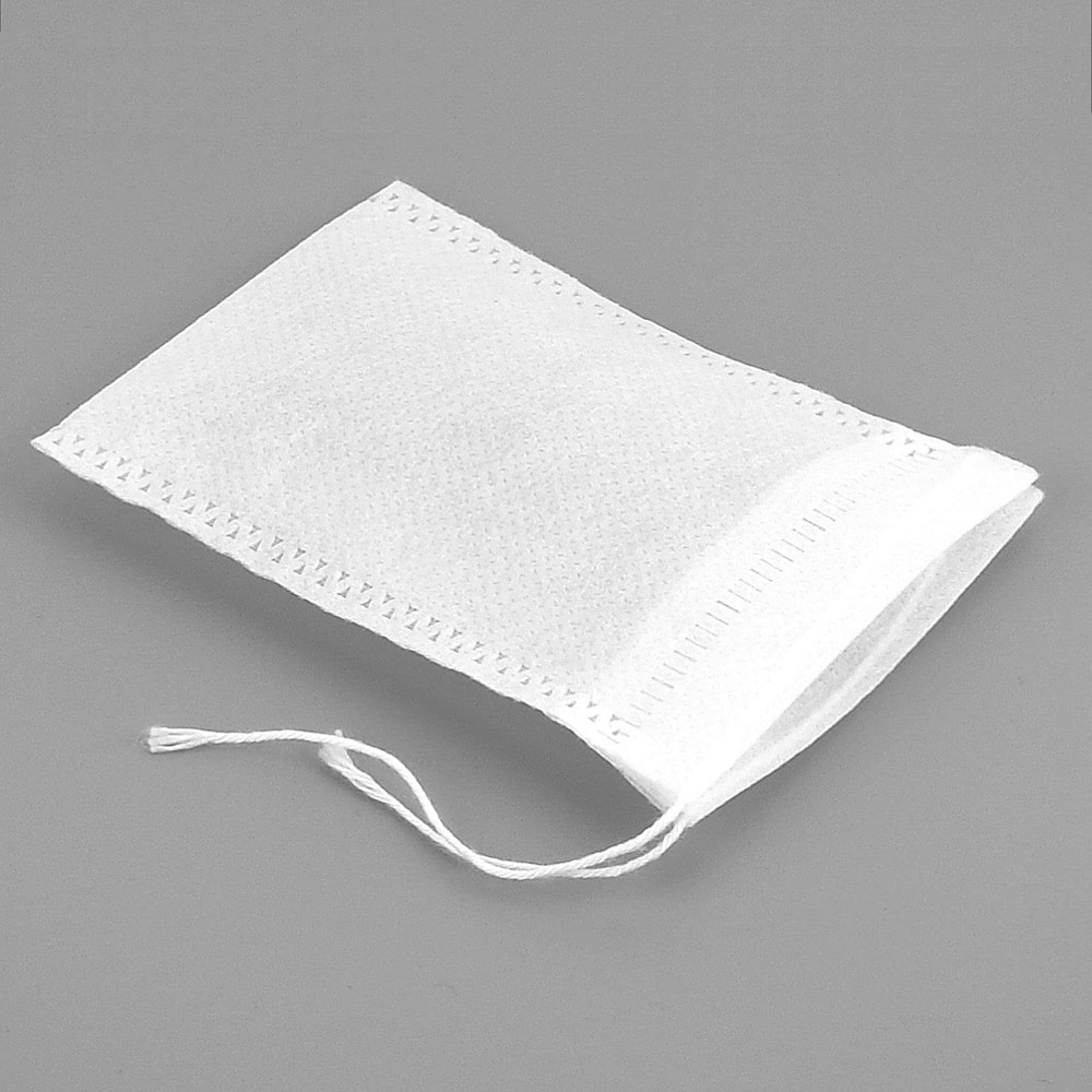 100 Pack Drawstring Bags, Disposable Small Mesh Bags for Cooking, Soaking Med...