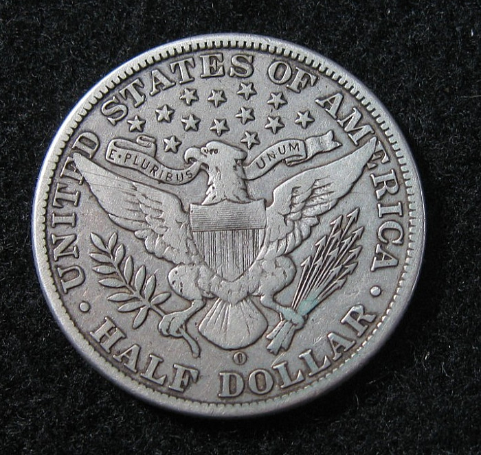 1907 o - BARBER HALF 50c - VF - Silver