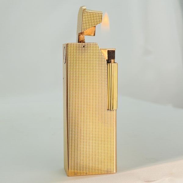 Working Dunhill Rollagas lighter Gold aldanir without box