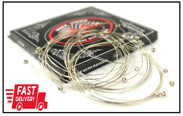 20-Pack Economy Single Acoustic Guitar Strings Bulk .010 High E (Extra Light) 10