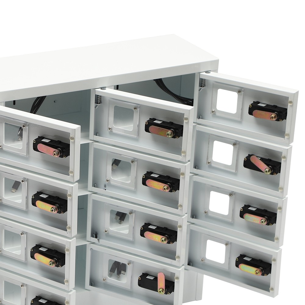 12 Slot USB Cellphone Locker Storage Charging Station Class Camp Security