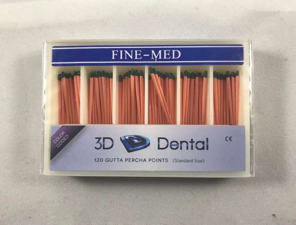 MF Gutta Percha Points Vial Pack 120 /Pack 3D-Dental EXP:2021-01