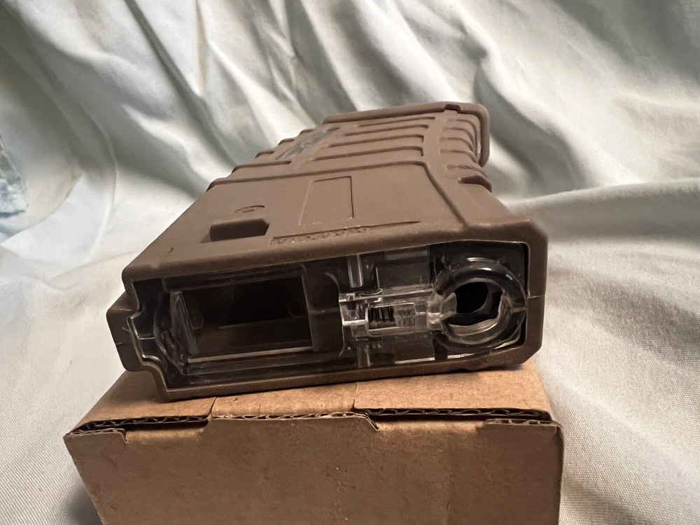 Lancer Tactical-airsoft magazine-300 round-charging wheel-tan