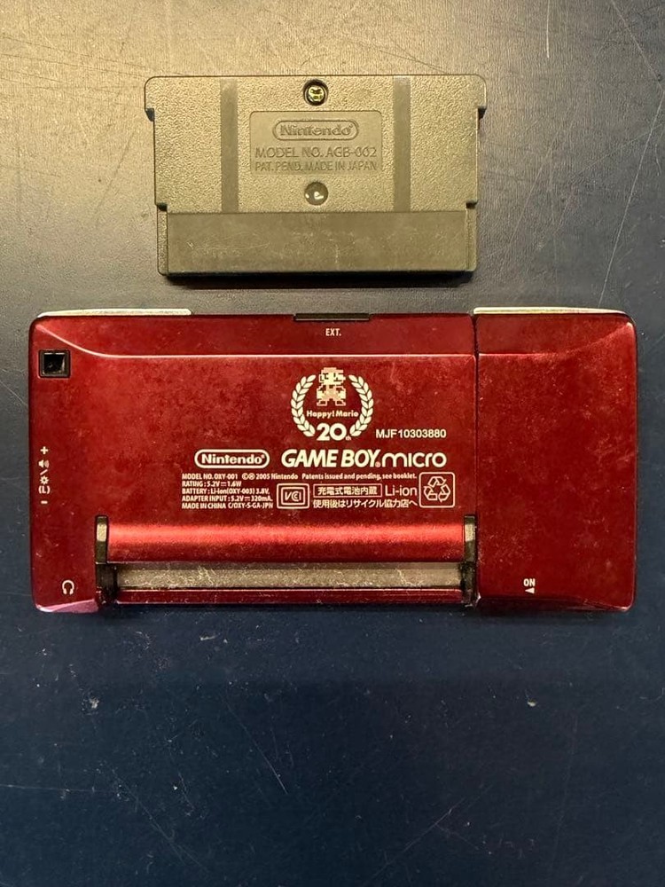 Nintendo Gameboy Micro Famicom Color Console 1Game Working s2146M