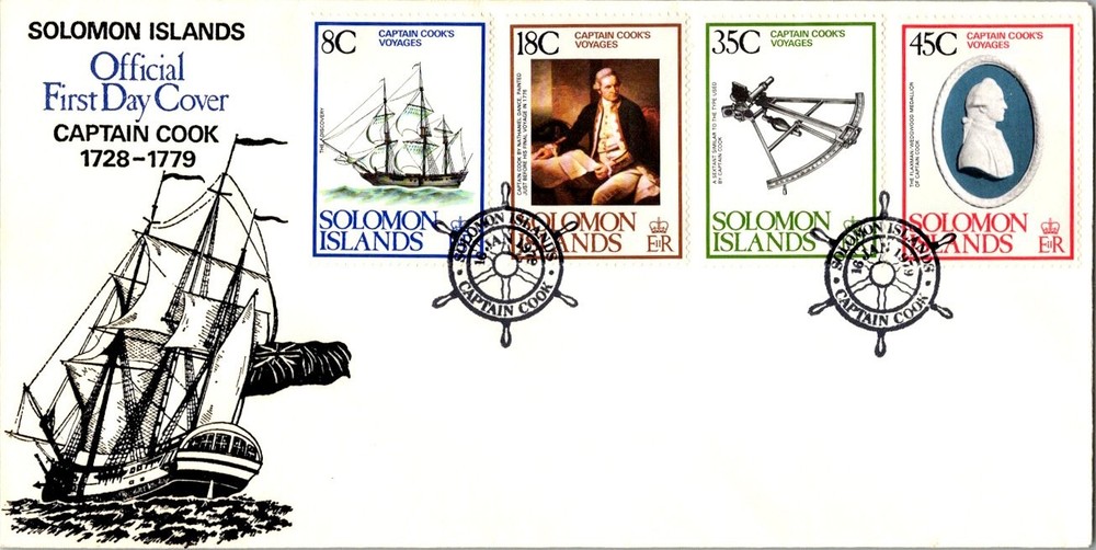 Solomon Islands Scott 381-384 Unaddressed.