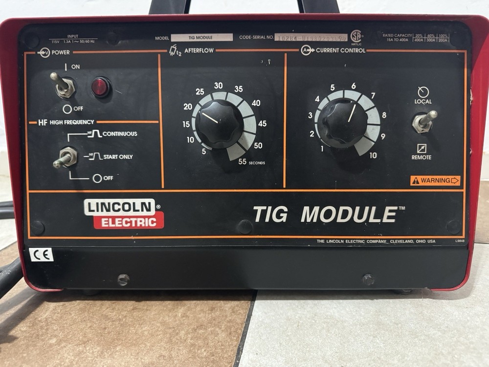 Lincoln Electric Tig Module With Control Cable