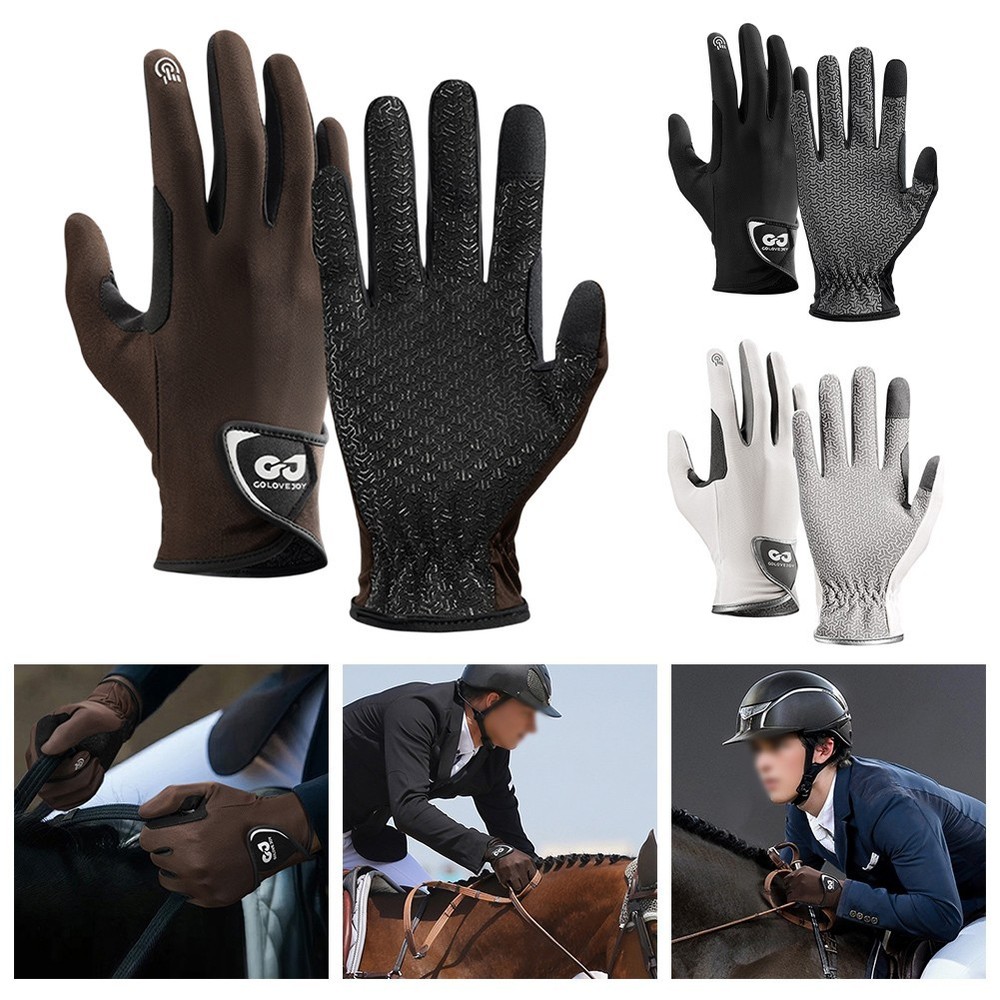 Breezy Design Equestrian Gloves Offering Comfort and Control While Riding
