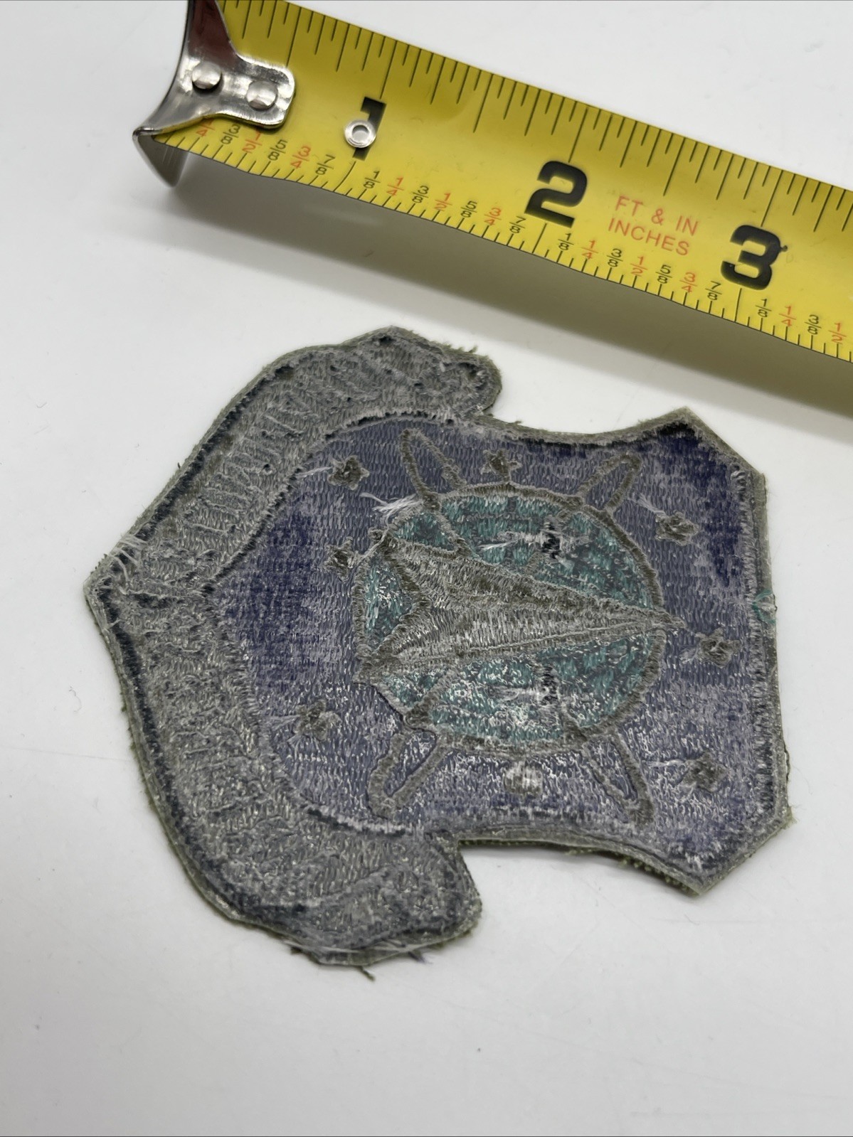 U.S. Military USAF AIR FORCE SPACE COMMAND Patch Insignia Cut Edge Subdued Iron