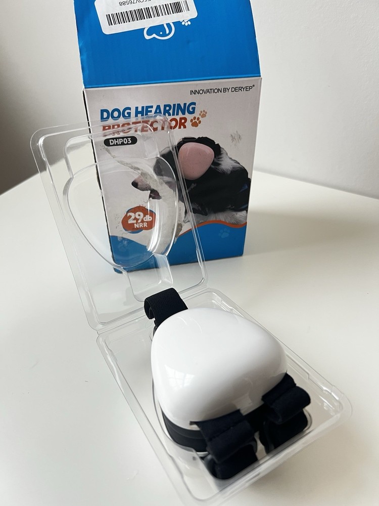 Dog Hearing Protector, Deryep White, Small