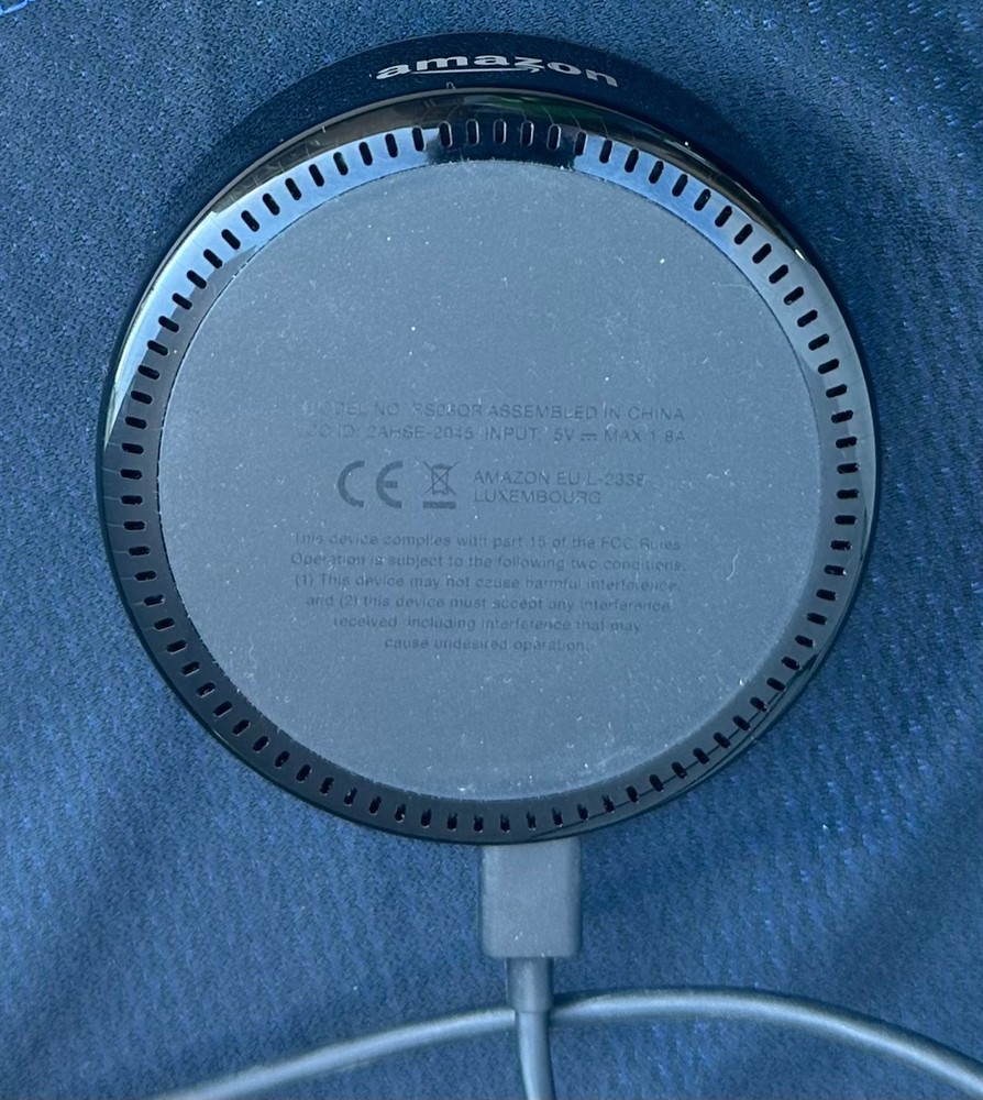 Amazon Alexa Black Echo Dot 2nd Generation Speaker-RESET-Used-GREAT Condition
