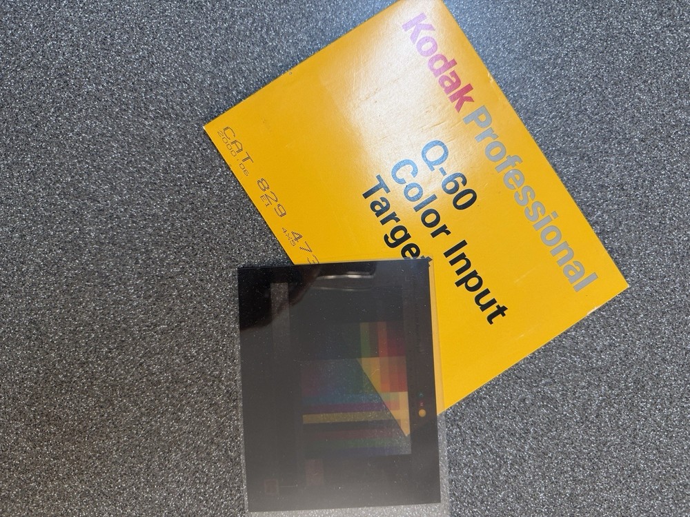 Kodak Q-60 E1 Color Input Target 4x5