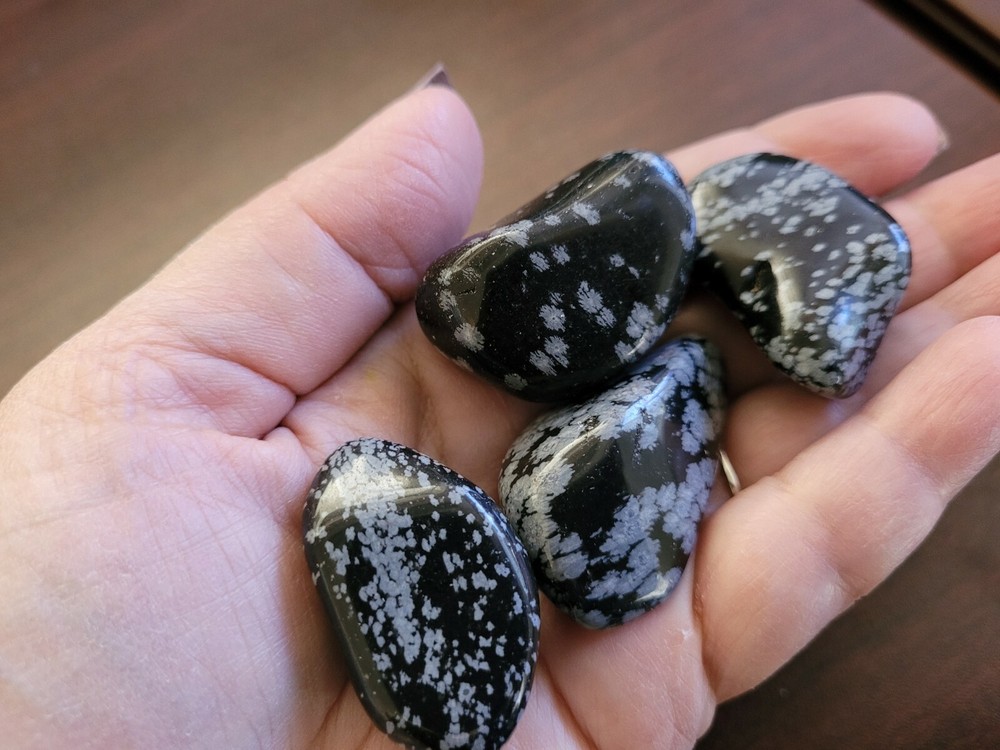 Snowflake Obsidian Tumbled Crystal