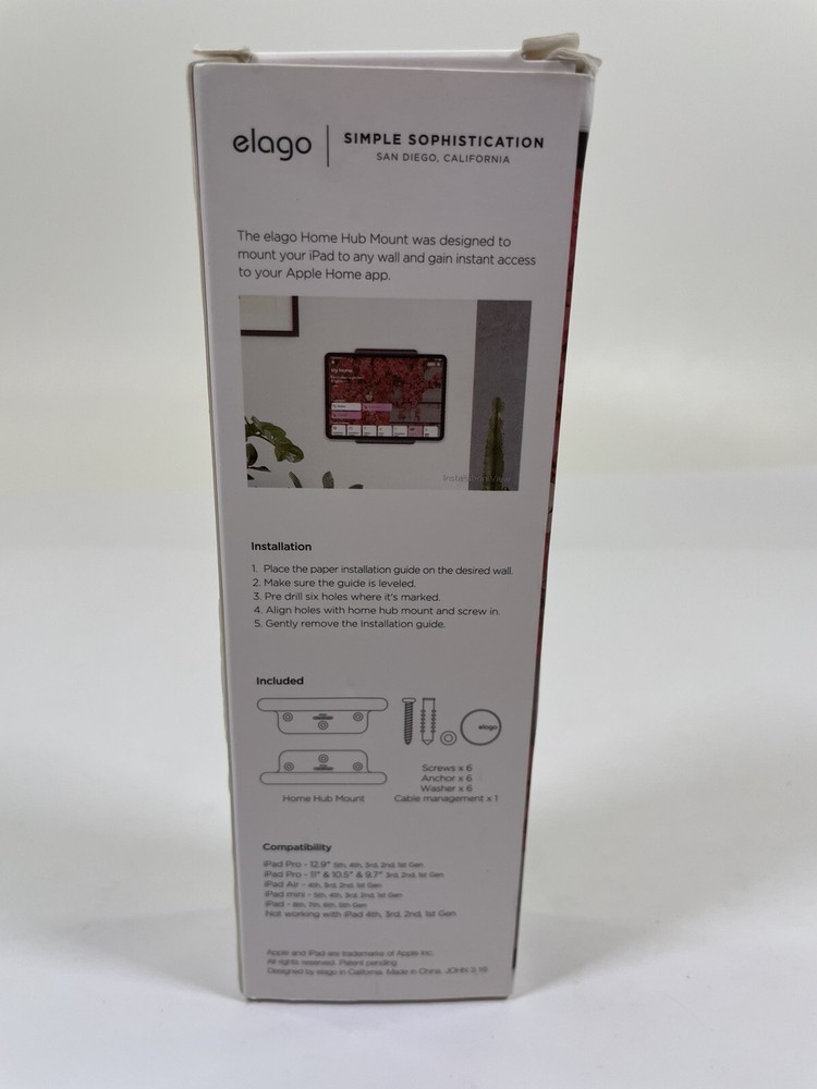 iPad Wall Mount - elago® Home Hub Wall Mount [White]