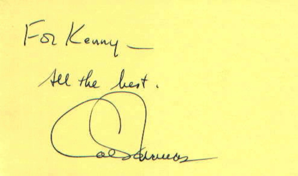 CAL THOMAS - Conservative Political Columnist / Radio Commentator- Autograph