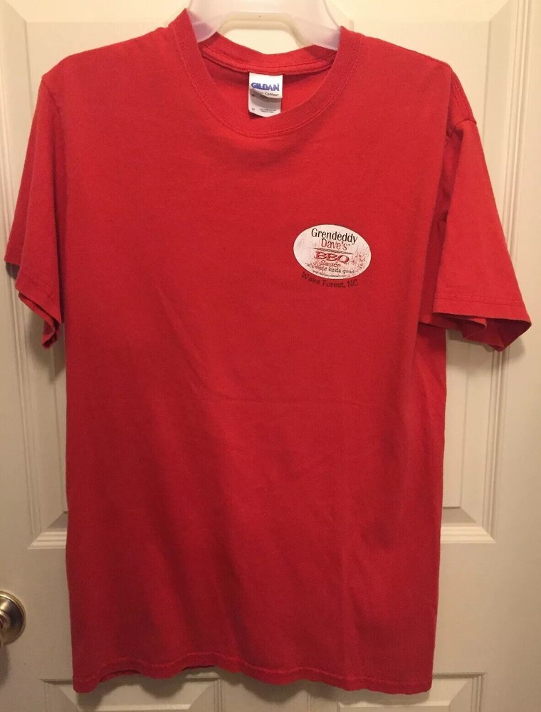 Grendeddy Dave’s BBQ sauce Red Tshirt Sz M