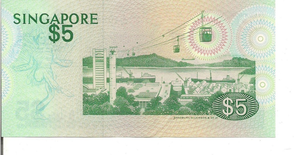 SINGAPORE, 5 DOLLARS, P#10, ND(1976), UNC