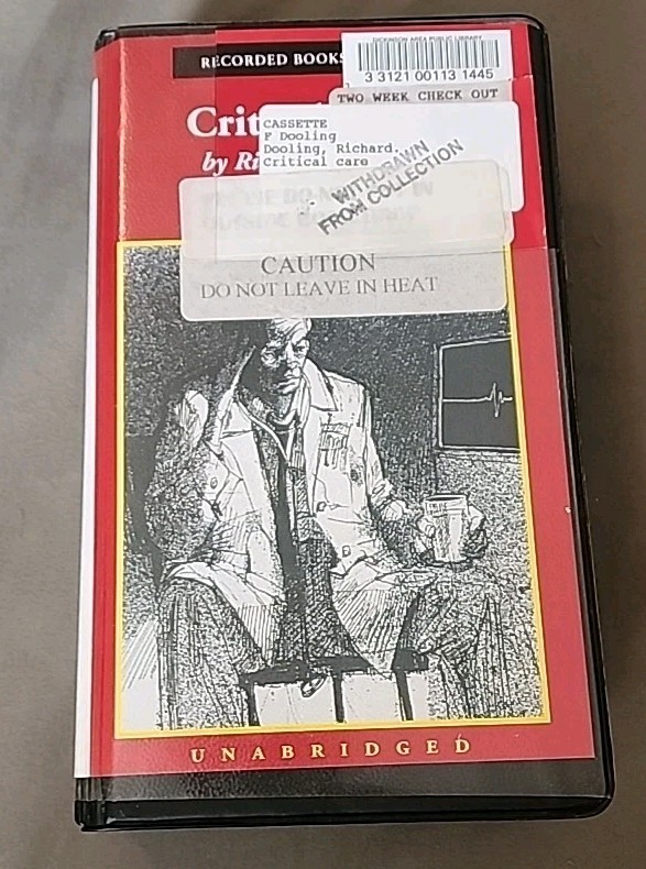 Richard Dooling Critical Care Audio Cassette