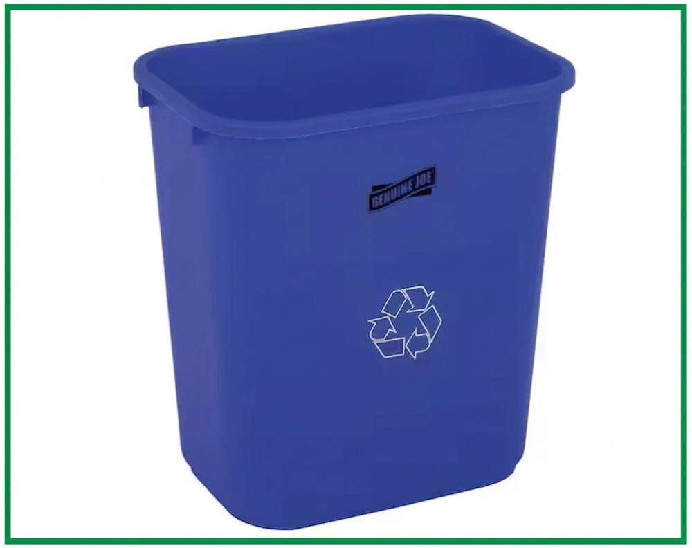28 Qt. Plastic Indoor Recycling Bin