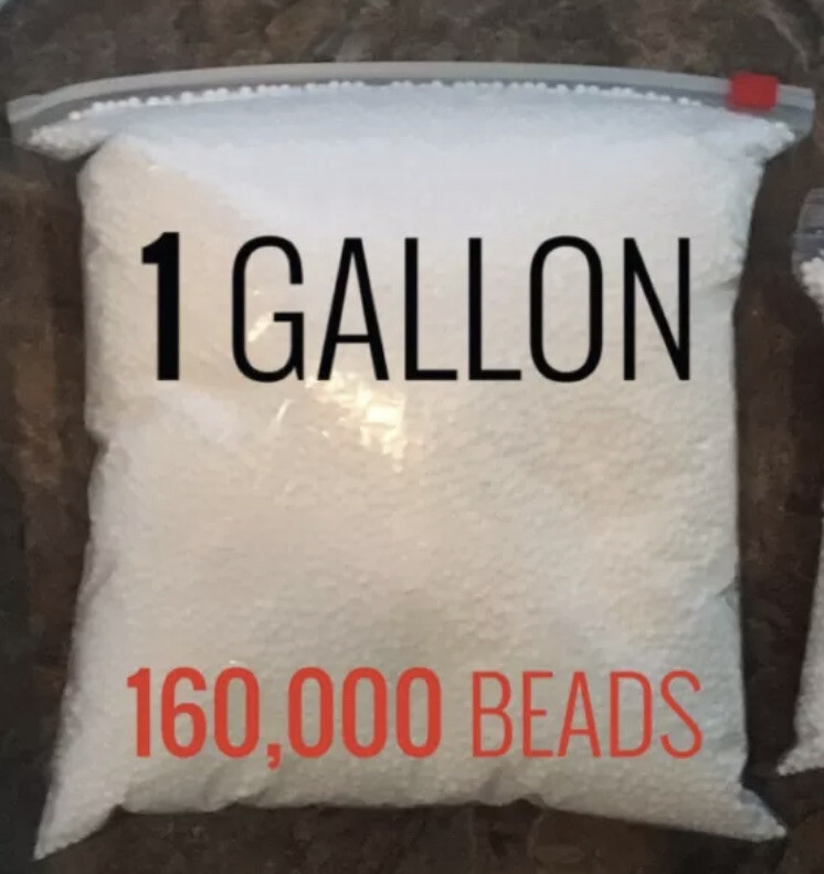 Polystyrene Foam Balls Slime DIY Gift Poly Fil Small Beads 1 Gallon