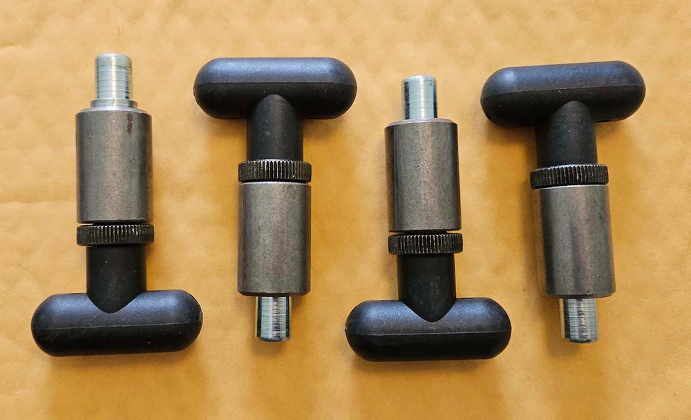4 pcs. T Handle Steel Body Spring Loaded Pull Pop Pin 1/2"