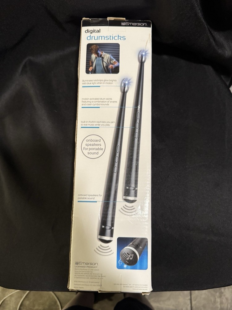 Emerson Digital drum sticks NIB Motion Activated