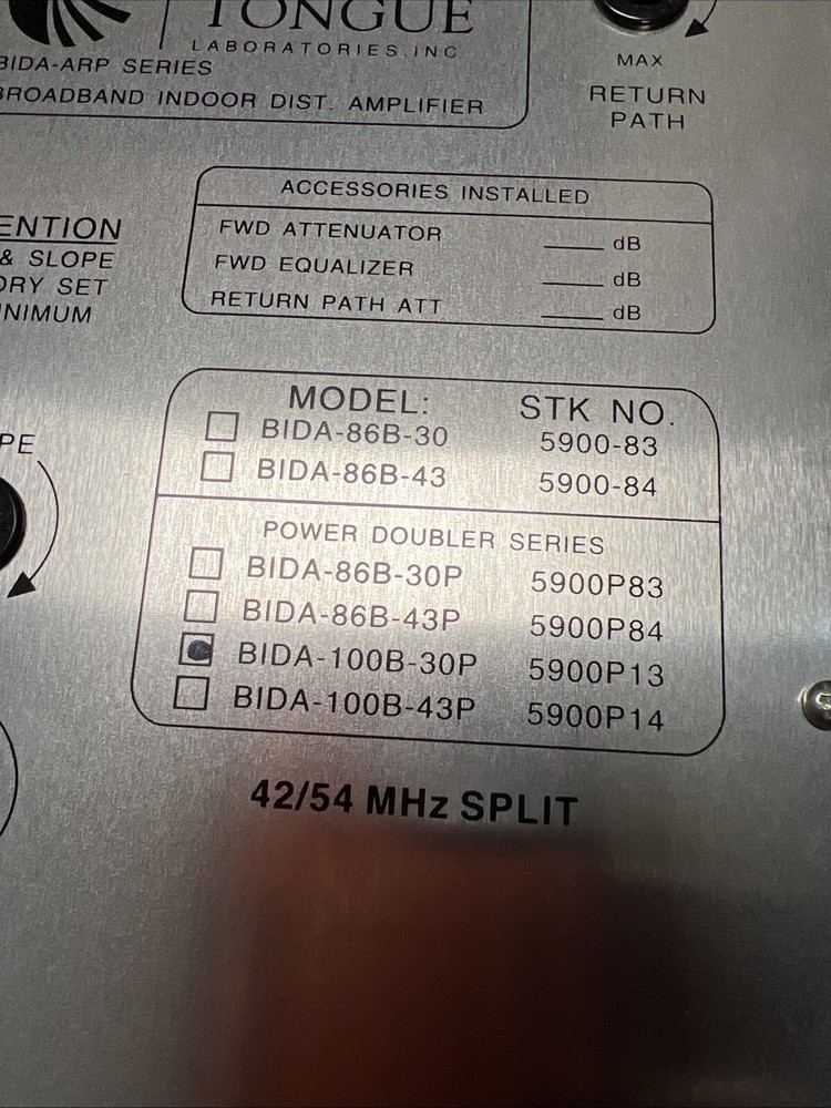 Broadband Indoor Amplifier