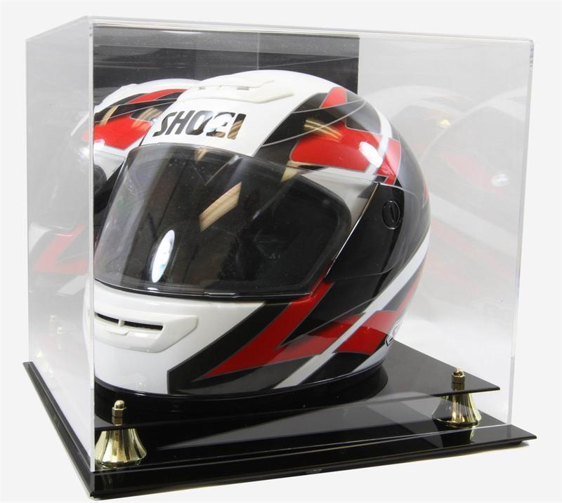 NEW FULL SIZE MOTORCYCLE RACING HELMET DISPLAY CASE