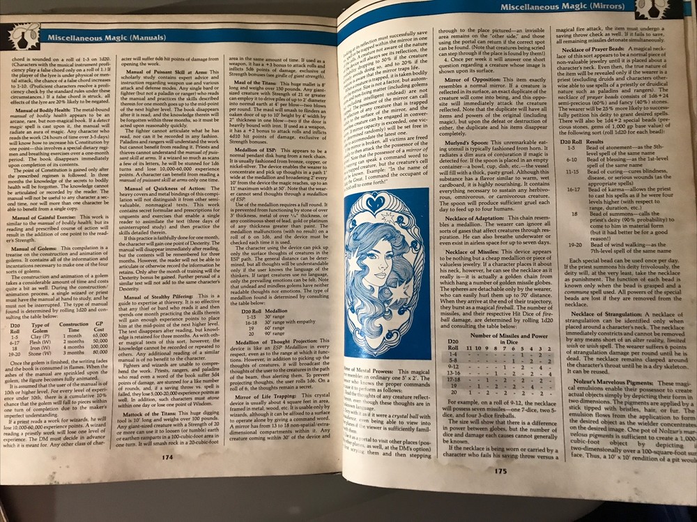 1989 Advanced Dungeons and Dragons DUNGEON MASTER'S GUIDE 2nd Edition, TSR, AD&D