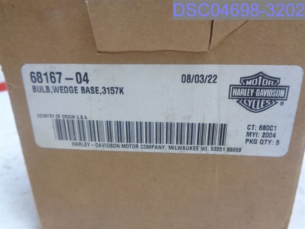 Qty=5 : Harley Davidson 68167-34 Bulbs-Wedge Base