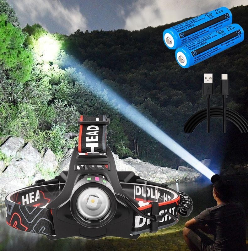 99000000LM Most Powerful LED Headlamp Head Torch Tactical Rechargeable Headlight