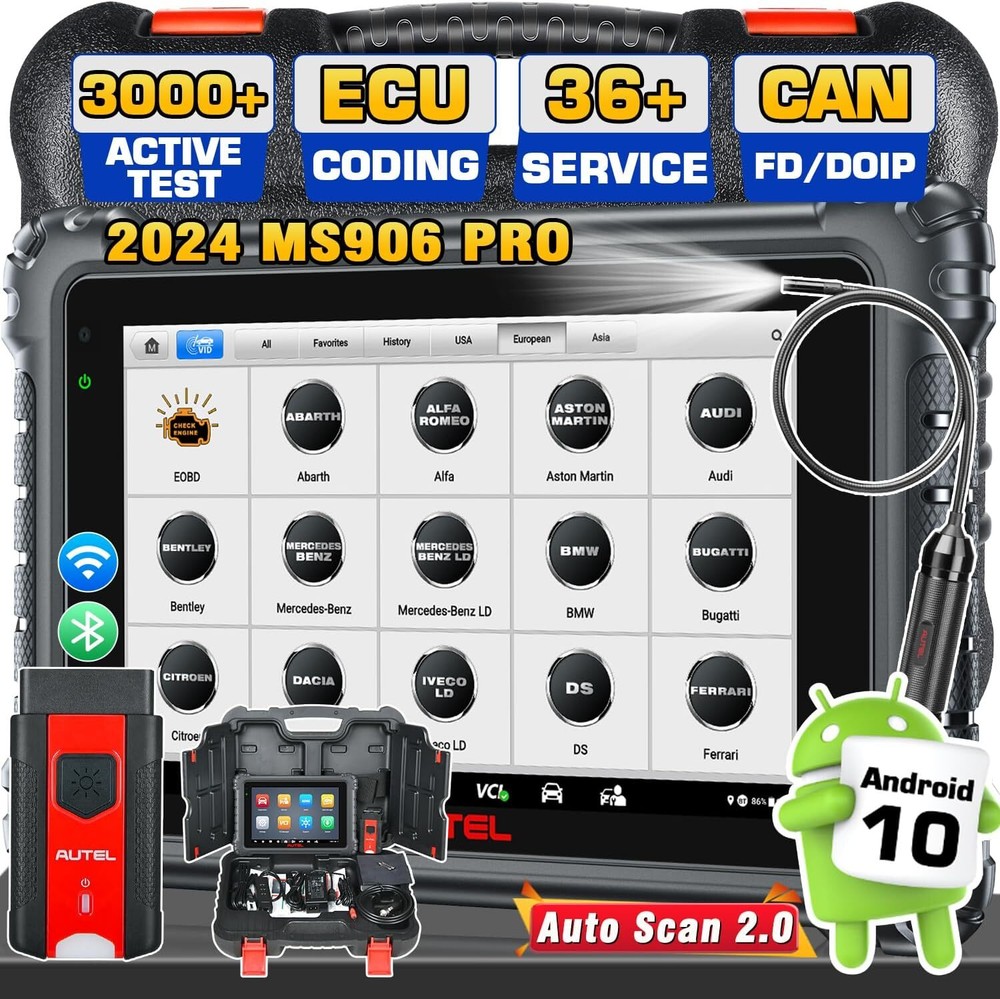 2024 Newest Autel MaxiSys MS906 Pro Coding Full System Diagnostic Scanner Tool