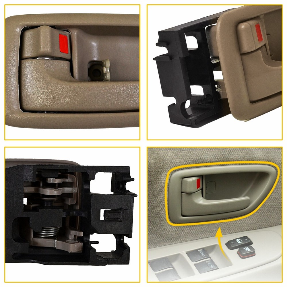 for 01-07 Toyota Sequoia Inside Door Handle Trim Beige Tan Left Driver Side A PY