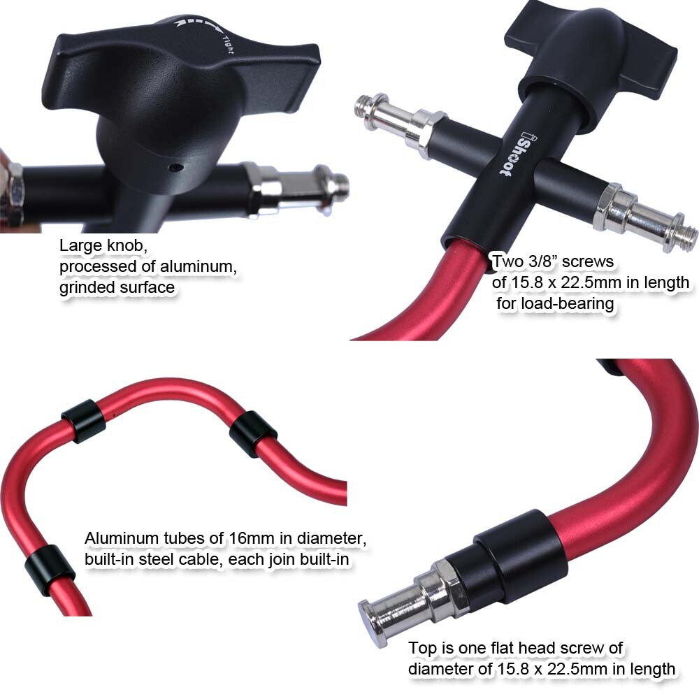 Support Bracket Holder for Camera Speedlight Flash Tripod Light Stand Load 3-5kg