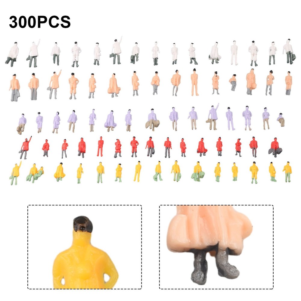 Railway Train Layout Painted Figures HO Scale Mixed Batch Model People Passenger