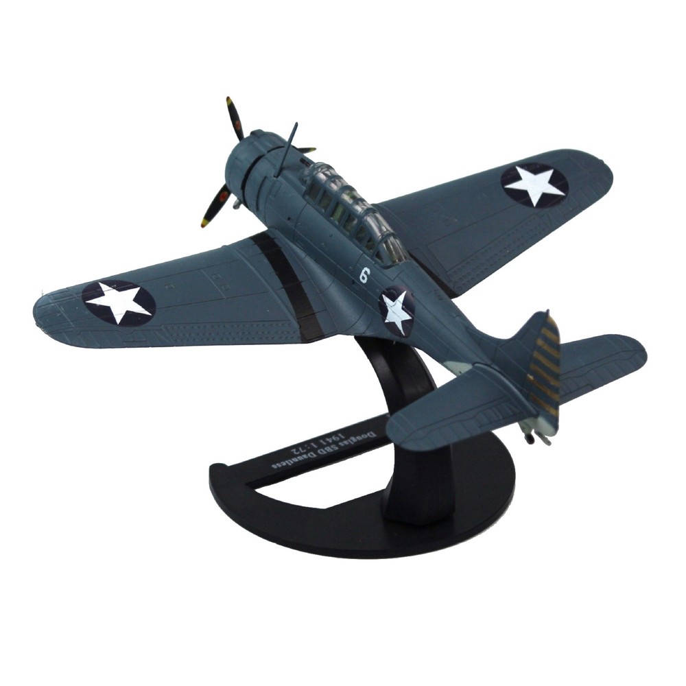 1/72 Scale SBD Dauntless Diecast Model Pacific Theater Dive Bomber Replica