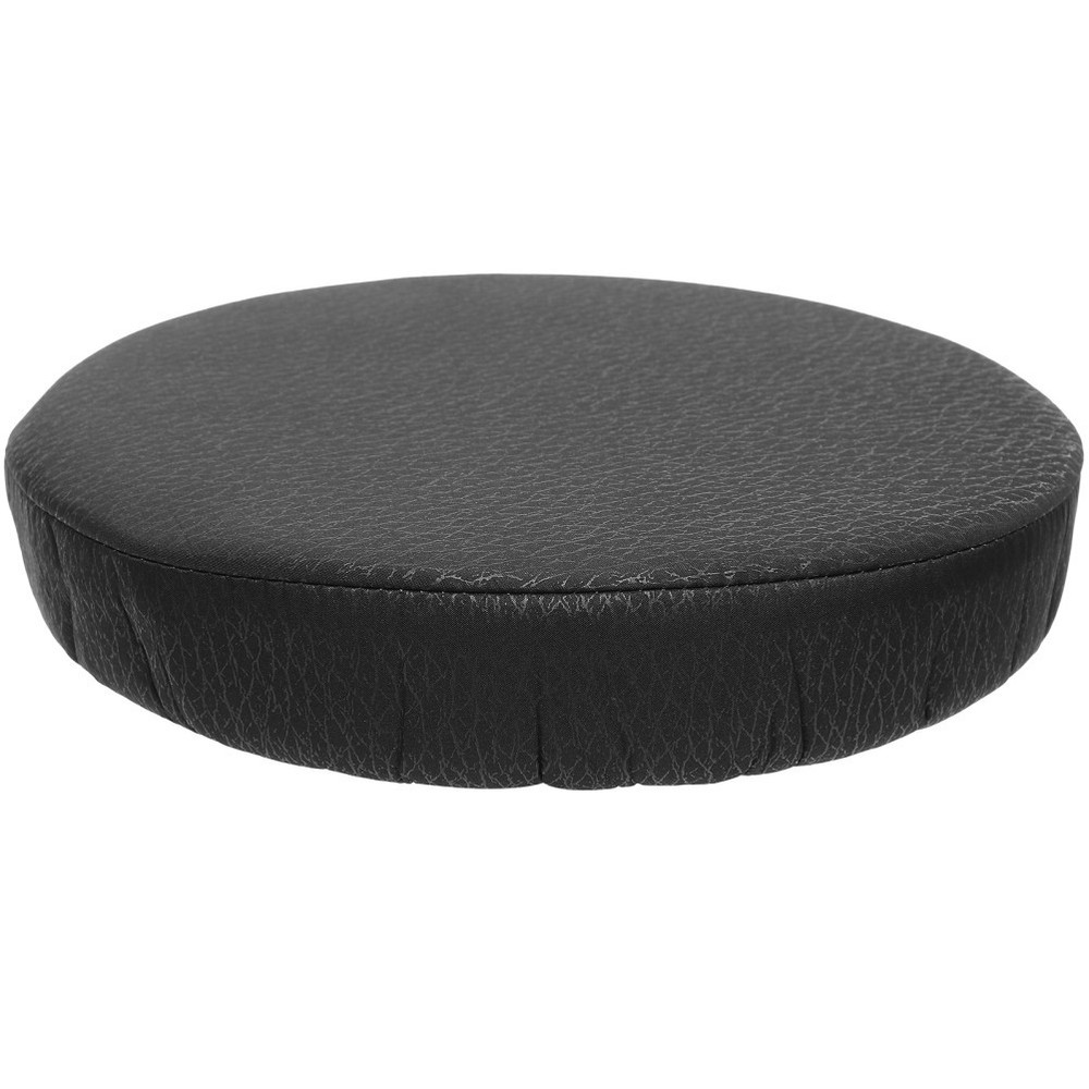 Slip Resistant Round Stool Cover Black Elastic Cushion Protector
